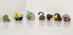 Lot of 7 Angry Birds Star Wars Telepods – Yoda, Grievous, Padme, Luke & More!