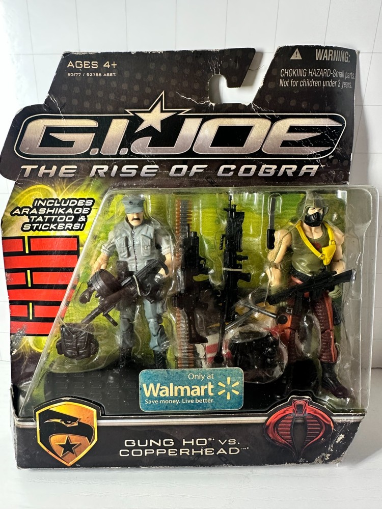 GI Joe Rise of Cobra GUNG HO v20 COPPERHEAD v7 2009 MOC ROC figures Walmart *523