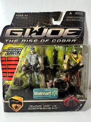 GI Joe Rise of Cobra GUNG HO v20 COPPERHEAD v7 2009 MOC ROC figures Walmart *523