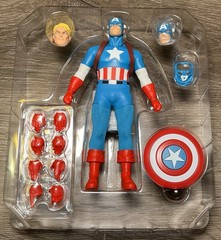Mezco One:12 Collectible Captain America Silver Age Edition Used Complete