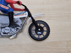 Ideal Team America Super Stunt Motorcycle Bike w/ Rider & Gyro Launcher 1980 Vtg