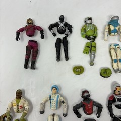 LOT Of 9 GI JOE 3.75” Action Figures 1980’s Plus Extras-Sold For Parts-See Pics