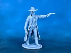 Action Figure Ghost of a cowboy Collectible Miniature Unpainted 1/24 scale 80mm