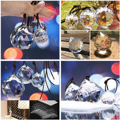 H&D HYALINE & DORA 30/40/50Mm Faceted Suncatcher Crystal Ball Chandelier Prisms