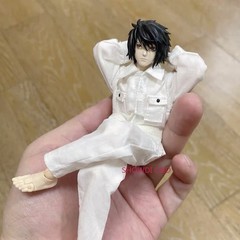 1/12 Painted DEATH NOTE Yagami Light Head Carving For 6″ SHF Vtoys Figure Body