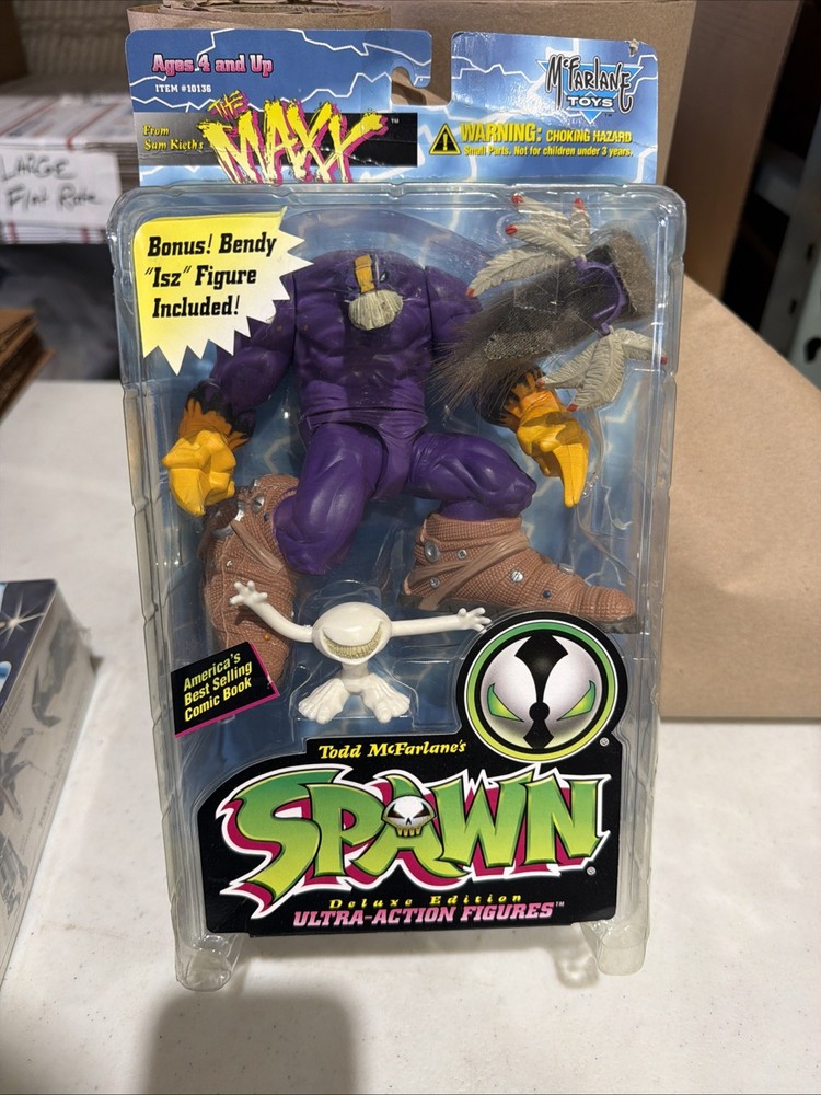 SAM KEITH The MAXX Figure & Bonus Isz Spawn McFarlane Toys 1996