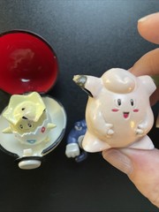 Tomy Pokemon Clefairy Togipi Poliwrath Mini Figures 1999 Nintendo Pokeball Read