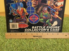 Hasbro 1991 Vtg GI JOE Battle Figure Collectors Case No Dividers Missing 1 Tab