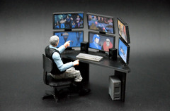 1:18 GI JOE COMPUTER TABLE CHAIR LOT CUSTOM 3D PRINT COBRA DIORAMA FIGURE
