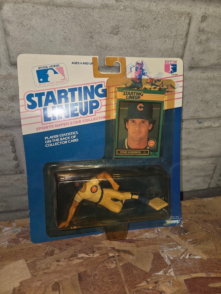 Two (2) Ryne Sandberg Sealed Starting Lineup in box – 1989 and Cubs (Kenner) +