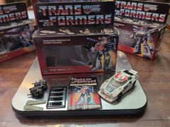 Vintage G1 Transformers Wheeljack 95% Complete 1980 82 Pre Rub W/ Display Box*