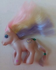 My Little Pony Fluttershy II Purple 2002 Vintage Hasbro G3 MLP Rainbow Hair
