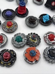 Beyblade Lot Spinners, Rip Cords, Launchers, Tornadoes, And Some parts