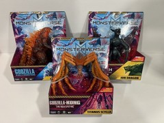 MonsterVerse Godzilla x Kong Lot – Titanus Scylla/ Ion Dragon/ Burning Godzilla