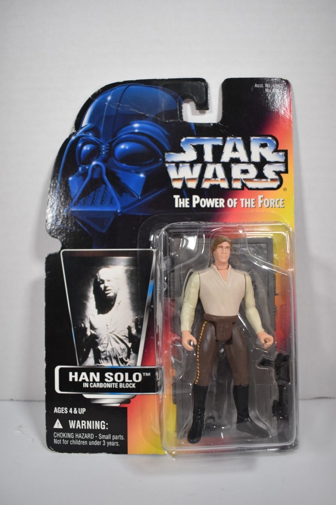 1997 STAR WARS THE POWER OF THE FORCE Han Solo Carbonite Block Figure NEW