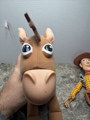 Disney Store Galloping Bullseye And Woody With Pull String Read