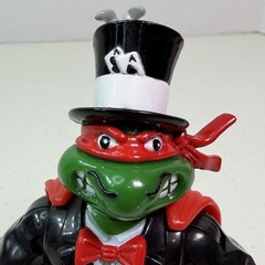 Vintage TMNT Raph The Magnificent Magician Figure Bodacious Birthday 1992