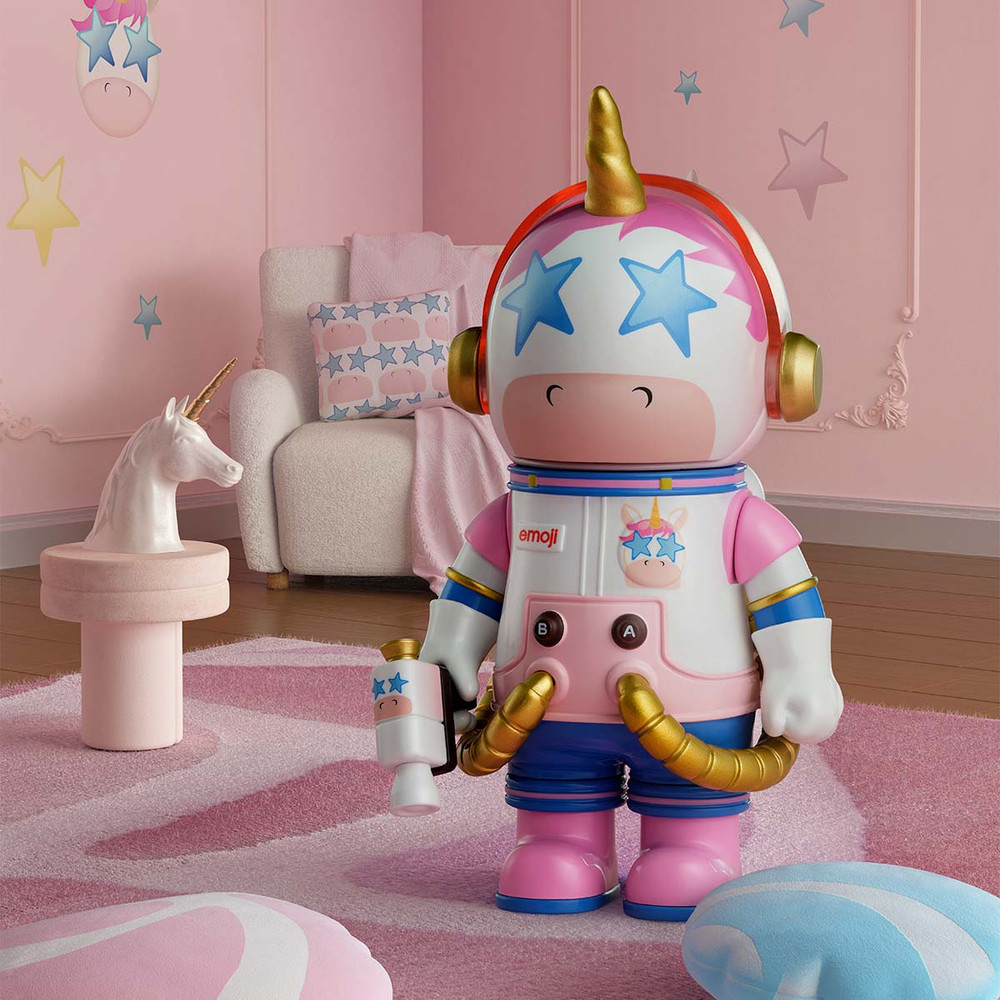 Unicorn- Hidden – MEGA SPACE MOLLY 100% × emoji™ Series Blind box Figure
