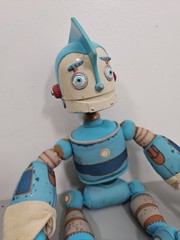 2004 Robots Movie Rodney Copperbottom 13” Plush Plastic Head Figure Toy