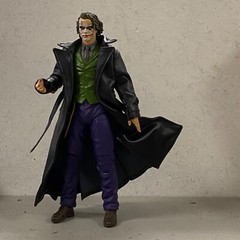 PB-MF-LTC-BLK: Custom Faux Leather Long Coat for 7″ McFarlane WWE Action Figure
