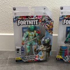 Lot of 2 Fortnite Action Figures Accessories Boxed DJ Gamer Gaming NEW