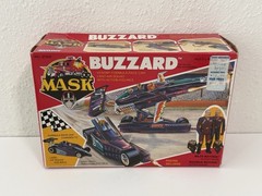 M.A.S.K. BUZZARD COMPLETE w/ Box, Inserts, Miles & Maximus Mayhem Kenner MASK