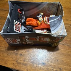 Gemmy Road Rage Racer Figure Orange Hair Orange Suit VTG 2005 Decor New in Box