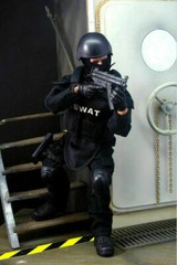 1/6 Figure Model Soldier SWAT Police Uniform Military Army Body with Weapon Suit