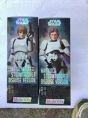 Blokees Star Wars Champion Class Luke Skywalker Han Model Kit Figs Lot Of Two