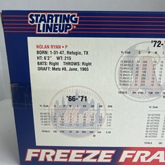 Nolan Ryan 1995 SLU Starting Lineup Freeze Frame Mets Angels Astros Rangers