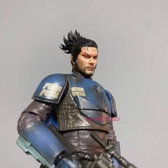 1/12 1/18 Samurai Miyamoto Musashi Head Carving For 6″ 3.75″ Action Figure Body