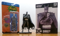 FATHER & SON BATMAN SPECIAL DEAL STATUE #’D BRIAN BOLLAND & 1966 JOKER FIGURE