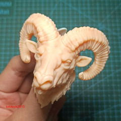 1:6 1:12 1:18 Goat Sheep Animal Head Sculpt for 12” 6” 3.75”Action Figure Bod