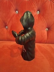 CHAKA FIGURE TOY BLACK HOODIE ‘”CHAKA” TAG FRONT AND BACK 9″ SCALE PLASTIC