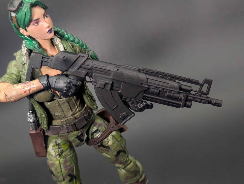 1/12 scale 3D printed Aliens Soviet Union of Progressive People’s AK Pulse rifle