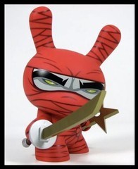 Kidrobot MAD NINJA RED 8” Dunny Limited Special Edition Vinyl Art Toy VERY RARE!