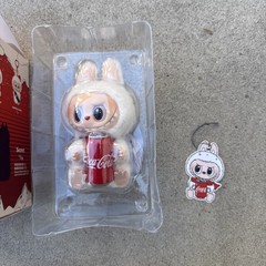 POP MART The Monsters Labubu Coca-Cola Plush Authentic Opened Box Happy Factor