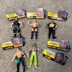 1999 ECW Wrestling Action Figure Lot- New Jack, Sabu, Lance Storm And More