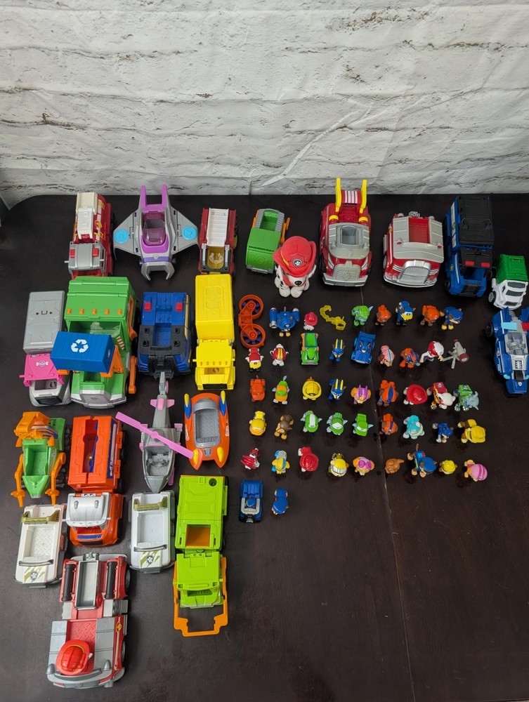 Paw Patrol Huge Lot Vehicles Figures Accessories Plush Bundle 69 Pc Set