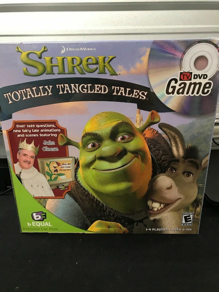 SHREK DVD GAME Totally Tangled Tales Trivia John Cleese Family Fun Fairy NEW H62