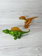 Jurassic World Dominion Figure Roar Atrociraptor Raptor Dinosaur Green Park Lot