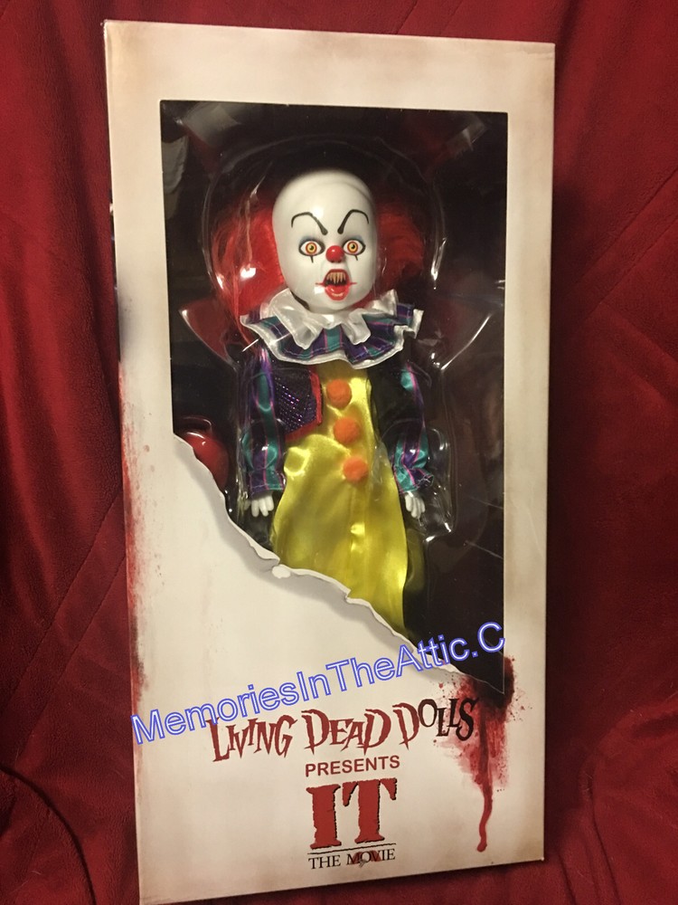 New MEZCO Living Dead Dolls It Movie 1990 Pennywise Original Tim Curry Horror