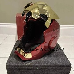 Autoking Iron Man Mk5 1:1 Helmet Wearable Voice-control Mask Cosplay Silver/Gold