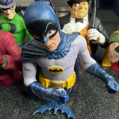 Diamond Select Toys Batman 1966 Classic TV Series Vinyl Bust Bank Lot Of 5