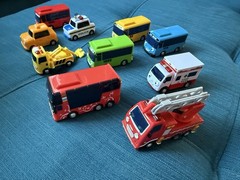 The Tayo Little Bus & Friends Lot Of 10 Toy Car Bus Fire Truck Taxi Tow Truck