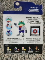 JAKKS Pacific World of Nintendo Slippy Toad Star Fox 3.5in Figure w/ Bomb