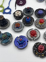 Beyblade Lot Spinners, Rip Cords, Launchers, Tornadoes, And Some parts