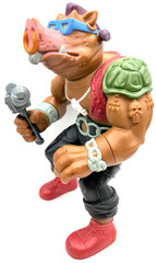 Vtg 1990 TMNT Teenage Mutant Ninja Turtles BEBOP Large 13.5″ Action Figure + Gun