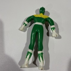 Lot of 4 Power Ranger Action Figures, Red, Green, Yellow and Pink w Accessories