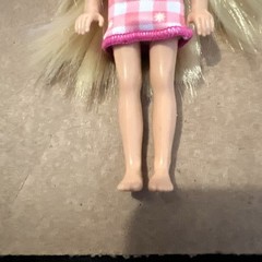 Mattel Barbie Family And Friends Club Chelsea Blonde Pink And White Dress Do
